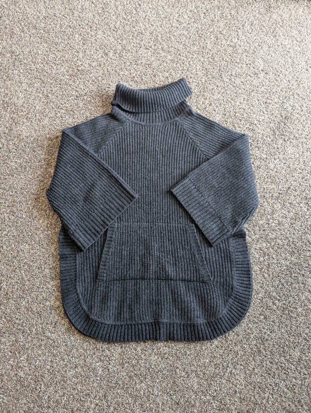 Ugg Raelynn Turtleneck Sweater Wool Blend Gray Size Large